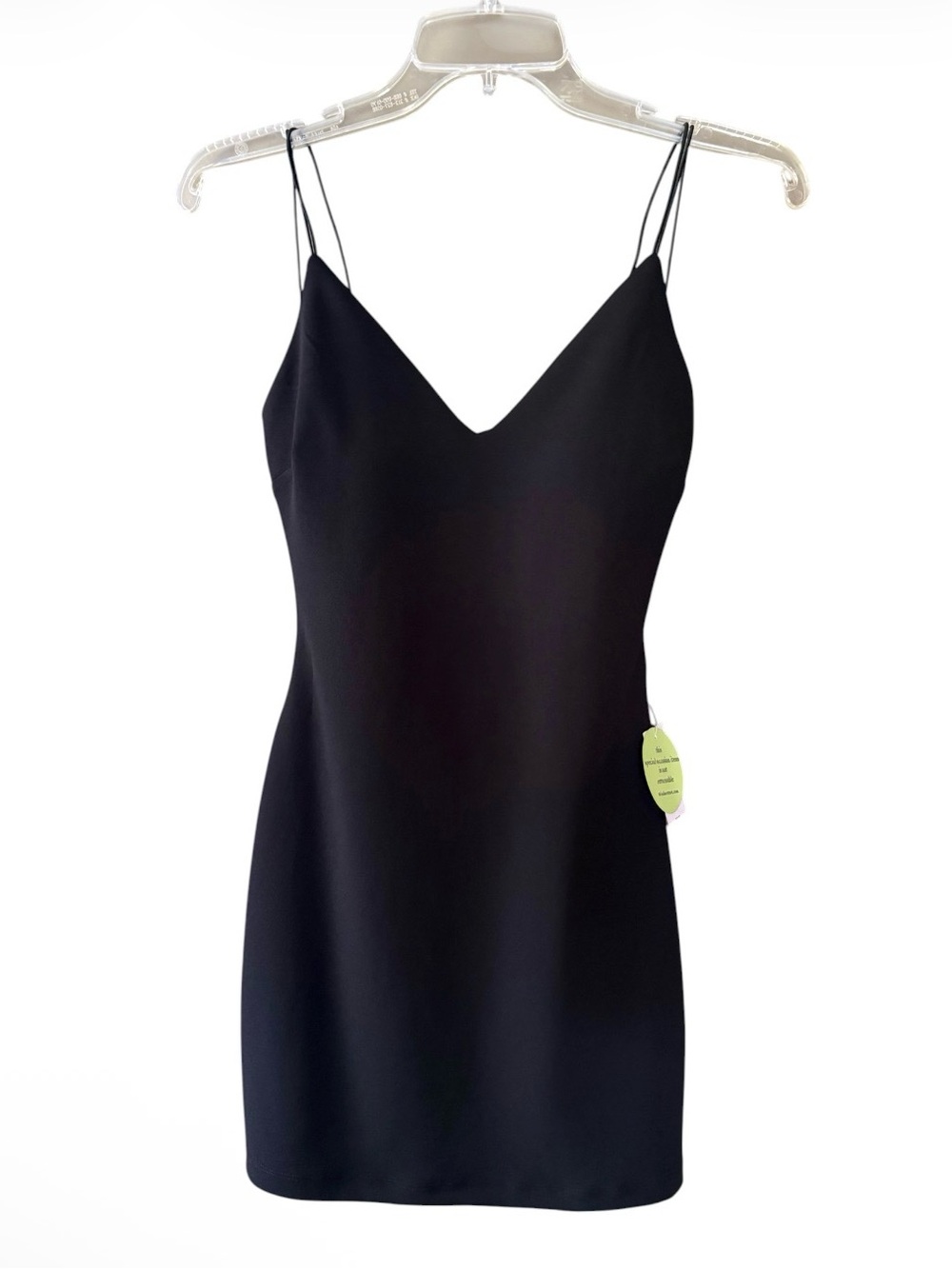 NWT Windsor Black Bodycon Mini Dress Spaghetti Straps Size S Cocktail Homecoming